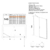 Porta doccia battente 6mm h195 anticalcare SALEMA