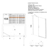 Porta doccia battente 6mm h195 anticalcare SALEMA