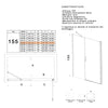 Porta doccia battente 6mm h195 anticalcare SALEMA