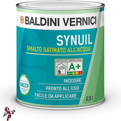 SYNUIL Smalto satinato all’acqua  Bianco 500 ml