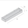 Applique classica Top Light BIOS 1213 45 LED SWITCH 1980LM alluminio illuminazione modulo integrato