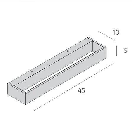 Applique classica Top Light BIOS 1213 45 LED SWITCH 1980LM alluminio illuminazione modulo integrato