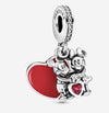 Pandora Disney, Charm pendente Amore con Mickey Mouse e Minnie