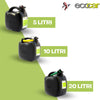 Ecocar - Tanica per Carburante - in Plastica HDPE - con Travasatore - per Benzina e Diesel - con Tappo di Sicurezza