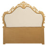 Biscottini Biscottini Testiera Letto 172x7x170 Faggio Ecopelle Foglia Oro Stile Classico