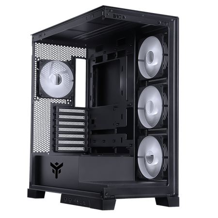 Case SHOWBUI 45B - Gaming Tower- ATX- 4x12cm ARGB fan- 2xUSB3- Type-C- Side & Front Panel Temp Glass
