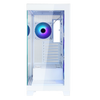 Case SHOWBUI 45W - Gaming Tower- ATX- 4x12cm ARGB fan- 2xUSB3- Type-C- Side & Front Panel Temp Glass- White Edition