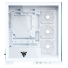 Case SHOWBUI 45W - Gaming Tower- ATX- 4x12cm ARGB fan- 2xUSB3- Type-C- Side & Front Panel Temp Glass- White Edition