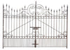 Biscottini CANCELLO IN FERRO PIENO FINITURA ANTICATA L410xPR10xH298 CM. interamente