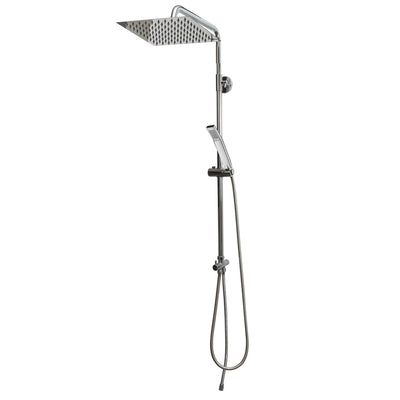 Colonna doccia con doccino e soffione doccia quadrato 20