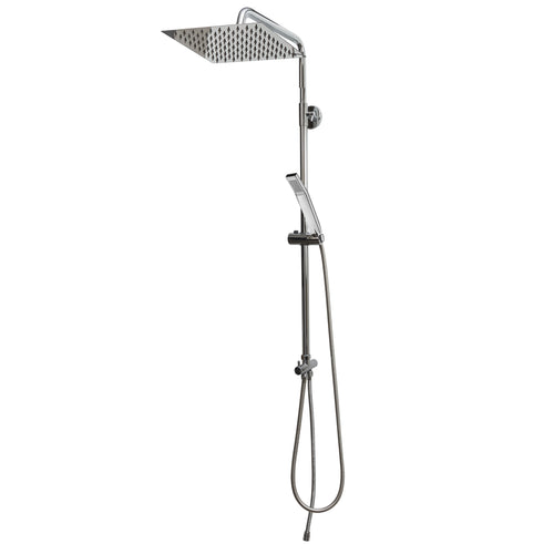 Colonna doccia con doccino e soffione doccia quadrato 20