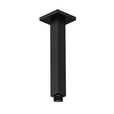 Braccio doccia a soffitto nero da 20cm