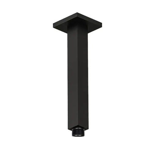 Braccio doccia a soffitto nero da 20cm