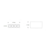 Plafoniera gesso Lampadari Bartalini AENIL T4 GU10 LED verniciabile moderno