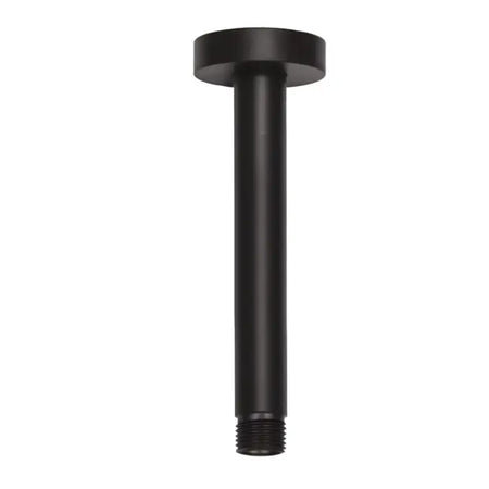Braccio doccia a soffitto nero da 20cm tondo