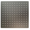 Soffione doccia quadrato 20x20 25x25 in acciaio inox Nero Opaco