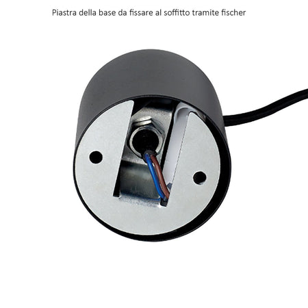 Lampadario moderno Ideal Lux LOOK SP1 D06 194806 GU10 LED cilindro vetro trasparente