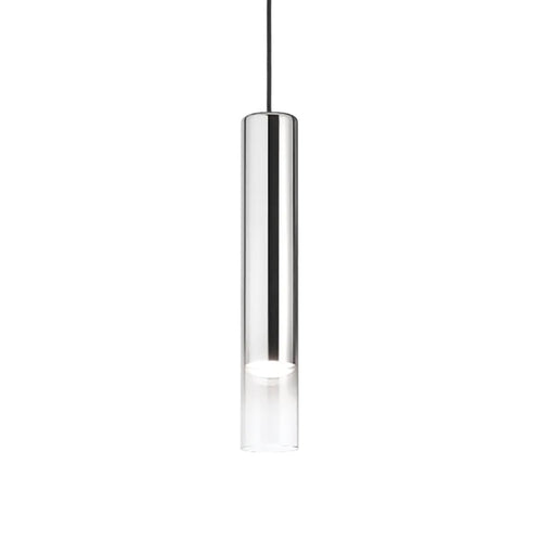 Lampadario moderno Ideal Lux LOOK SP1 D06 194806 GU10 LED cilindro vetro trasparente