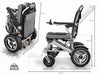 Sedia a rotelle elettrica pieghevole ELITE ULTRALIGHT con telaio rinforzato