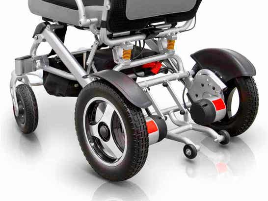 Sedia a rotelle elettrica pieghevole ELITE ULTRALIGHT con telaio rinforzato