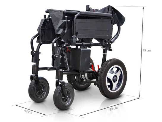 Carrozzina elettrica pieghevole EASY con telaio in acciaio