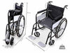 Sedia a rotelle pieghevole in acciaio BASIC
