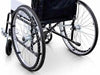 Sedia a rotelle pieghevole in acciaio BASIC