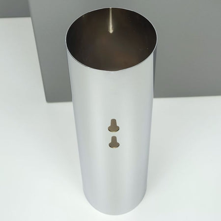 Porta scopino da bagno antibatterico a parete in ottone cromato