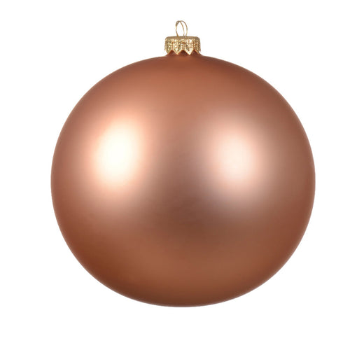 Palline per albero di Natale in vetro decorate color Rosa scintillante opaco