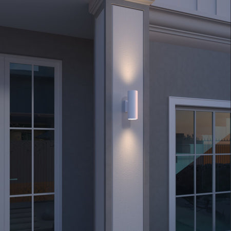 Applique moderno Lampadari Bartalini WOLG GU10 LED IP65 alluminio biemissione