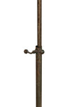 Biscottini Leggio da terra in ferro battuto pieno finitura ruggine anticata L46xPR32xH139 cm