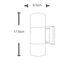 Applique moderno Lampadari Bartalini WOLG GU10 LED IP65 alluminio biemissione