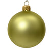 Palline per albero di Natale in vetro decorate color verde pistacchio opaco