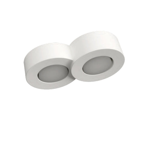 Plafoniera gesso Lampadari Bartalini SGGE 2 GX53 LED IP54 verniciabile moderno