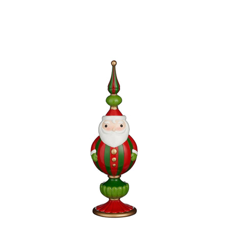 Statuetta Babbo natale color rosso h46cm per decorazioni natalizie