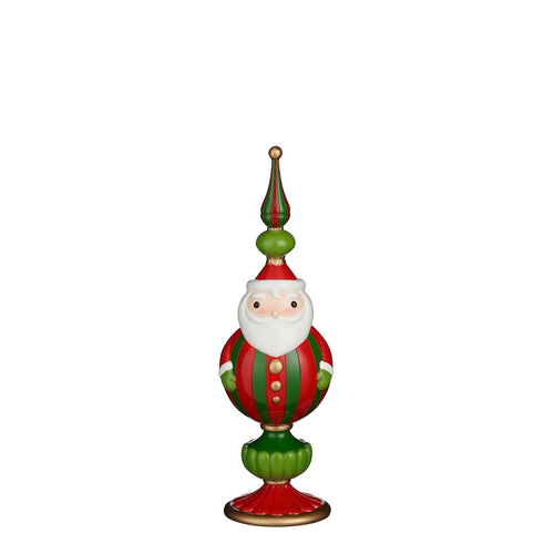 Statuetta Babbo natale color rosso h46cm per decorazioni natalizie