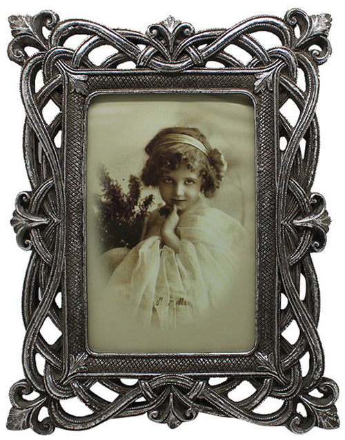 Biscottini Biscottini Portafoto da appoggio verticale orizzontale resina argento 18,5x2x24