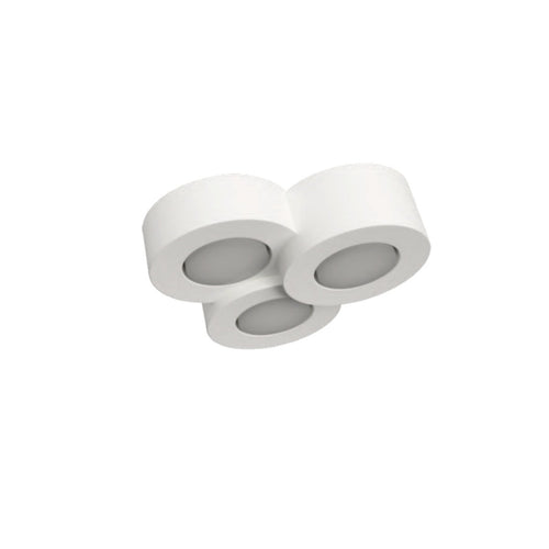 Plafoniera gesso Lampadari Bartalini SGGE 3 GX53 LED IP54 verniciabile moderno