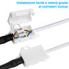 Faretto Led per Specchio da Bagno Alluminio 40cm Luce LED 8W 6500K 640lm Bianco Freddo