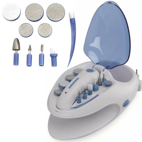 Set Fresa Lima Elettrica Manicure Pedicure Asciuga Smalto Unghie e Lavaggio