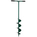 Trivella Manuale a Mano con Spirale 15cm Impugnatura Morbida Verde 100 cm