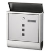 Cassetta Porta Posta Acciaio Antiruggine 37x33.5x10 cm 2 Chiavi Porta Giornale