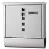 Cassetta Porta Posta Acciaio Antiruggine 37x33.5x10 cm 2 Chiavi Porta Giornale