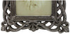 Biscottini Portafoto da appoggio verticale/orizzontale in resina finitura argento anticata L18,5xPR2xH24 cm