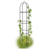 Supporto in Metallo per Piante Rampicanti da Giardino 40x60 H 185cm Verde