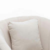 Sedia Poltrona in Tessuto e Metallo con Cuscino Design Elegante Moderno BeigeOro