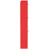 Mobile Scarpiera 3Ante Salvaspazio Doppia Profondità 63x24 H115cm Colore Rosso