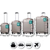 Set 4 Valigie Rigide Ruote Easy roll, Bagaglio mano e viaggio, Trolley Resistente