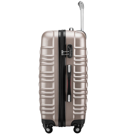 Set 4 Valigie Rigide Ruote Easy roll, Bagaglio mano e viaggio, Trolley Resistente