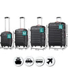 Set 4 Valigie Rigide Ruote Easy roll, Bagaglio mano e viaggio, Trolley Resistente